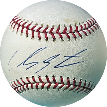 Carlos Santana Autographed Official Rawlings Major League Baseball minor tone spots- COA (Indians/Royals/Twins)-Powers Sports Memorabilia