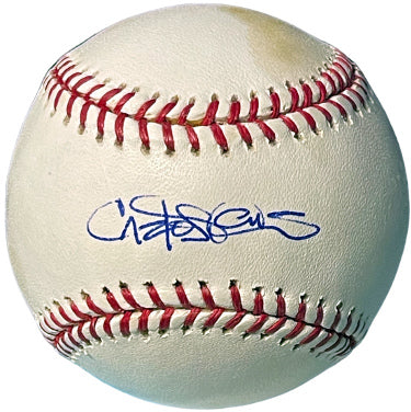 Carlos Pena Autographed Official Rawlings Major League Baseball tone spots(Tampa Bay Rays/AS/GG)-Powers Sports Memorabilia