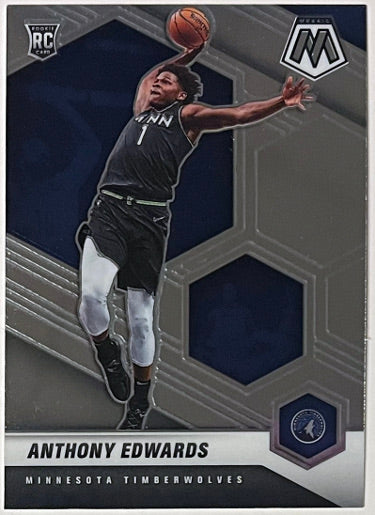 Anthony Edwards 2020-21 Panini Mosaic Rookie Card (RC) #201 (Minnesota Timberwolves)-Powers Sports Memorabilia