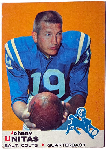 Johnny Unitas 1969 Topps Card #25 (Baltimore Colts/HOF)-Powers Sports Memorabilia