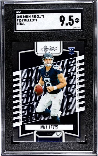 Will Levis 2023 Panini Absolute Retail Rookie Card (RC) #114- SGC Graded 9.5 Mint+ (Tennessee Titans) - CTBL_040193-Powers Sports Memorabilia