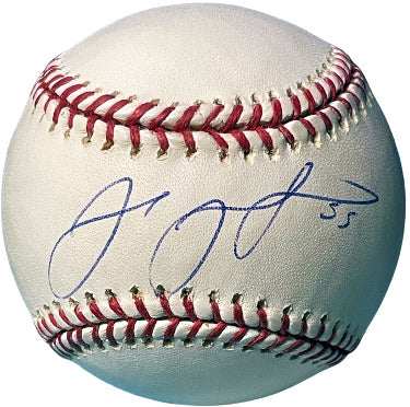 Josh Johnson Autographed Official Rawlings Major League Baseball #35 minor tone- COA (Marlins/Blue Jays)-Powers Sports Memorabilia