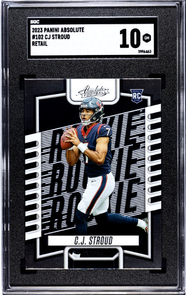 CJ/C.J. Stroud 2023 Panini Absolute Retail Rookie Card (RC) #102- SGC Graded 10 Gem Mint (Houston Texans) - CTBL_040211-Powers Sports Memorabilia