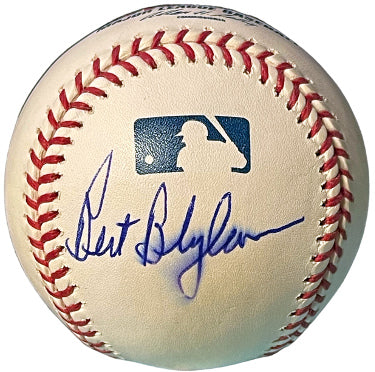 Bert Blyleven Autographed Official Rawlings Major League Baseball imperfect- COA (Twins/Pirates/Angels/2XAS/2XWSChamp)-Powers Sports Memorabilia