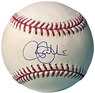 Rocco Baldelli Autographed Official Rawlings Major League Baseball #5 minor tone spot- COA (Tampa Bay Rays/Twins)-Powers Sports Memorabilia