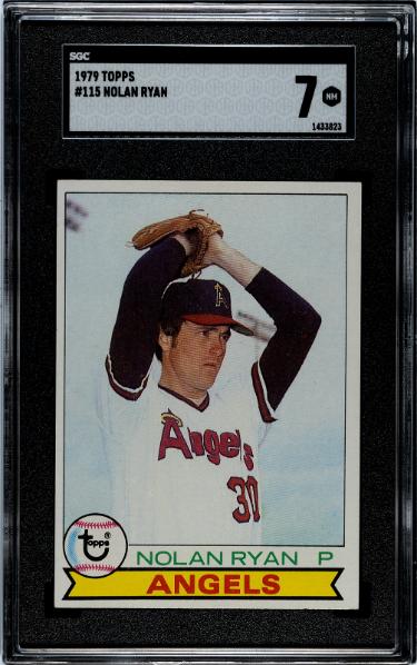 Nolan Ryan 1979 Topps Baseball Card #115- SGC Graded 7 NM (California Angels/HOF)-Powers Sports Memorabilia