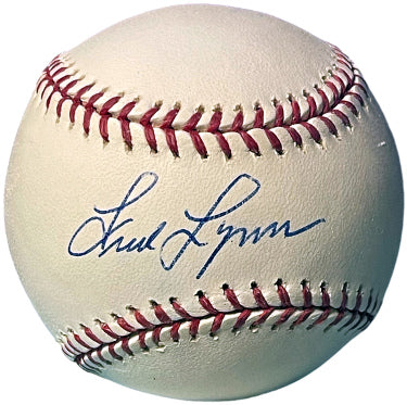 Fred Lynn Autographed Official Rawlings Major League Baseball- COA (Red Sox/9XAS/75MVP/ROY)-Powers Sports Memorabilia