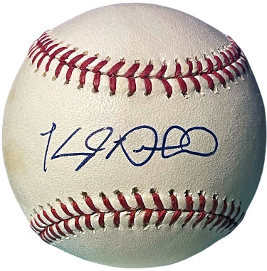 Kyle Drabek Autographed Official Rawlings Major League Baseball tone spots- COA (Blue Jays/White Sox/Diamondbacks)-Powers Sports Memorabilia