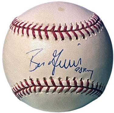 Ben Grieve Autographed Official Rawlings Major League Baseball 98 ROY minor spots- COA (Oakland A's)-Powers Sports Memorabilia