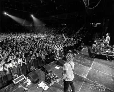 David Boyd Autographed 2013 New Politics Danish Rock Band B&W 8x10 Photo- COA - CTBL_040358-Powers Sports Memorabilia