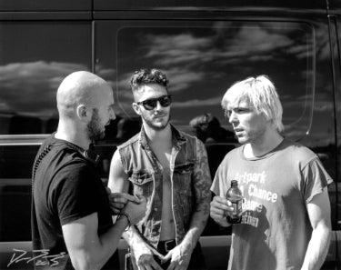 David Boyd Autographed 2013 New Politics Danish Rock Band B&W 8x10 Photo- COA - CTBL_040363-Powers Sports Memorabilia