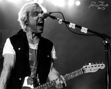 David Boyd Autographed 2013 New Politics Danish Rock Band B&W 8x10 Photo- COA - CTBL_040364-Powers Sports Memorabilia