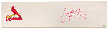 Jack Flaherty Autographed St. Louis Cardinals MLB Pitching Rubber #22- MLB Authentic Hologram (Tigers/Dodgers)-Powers Sports Memorabilia
