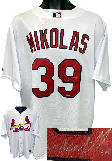 Mike Mikolas Autographed St. Louis Cardinals Majestic MLB Authentic Collection Cool Base Jersey #39 XL?Çô MLB Certified Hologram-Powers Sports Memorabilia