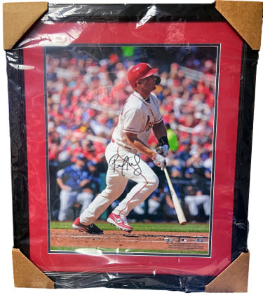 Paul Goldschmidt Autographed St. Louis Cardinals 16 x 20 Hitting Photograph Custom Framing- Fanatics/MLB Hologram-Powers Sports Memorabilia