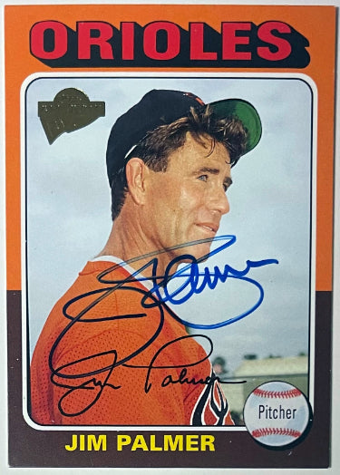 Jim Palmer Autographed 2003 Topps All-Time Favorites #46 Baseball On Card Auto- 44/50- COA (Orioles/HOF)-Powers Sports Memorabilia
