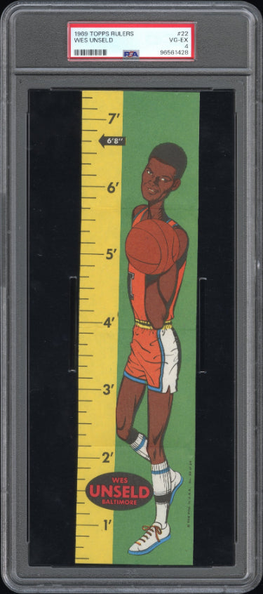Wes Unseld 1969-70 Topps Basketball Rulers #22- PSA Graded 4 VG-EX (Baltimore Bullets)-Powers Sports Memorabilia