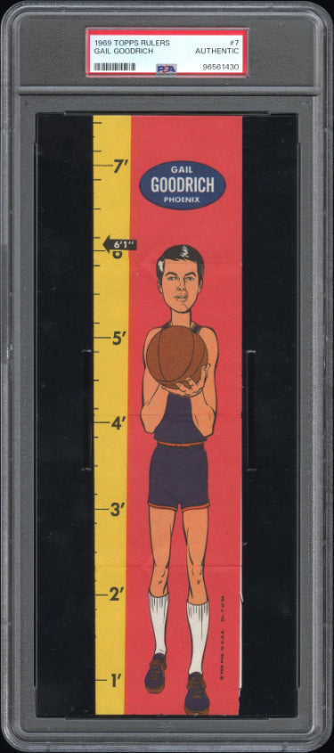 Gail Goodrich 1969-70 Topps Basketball Rulers #7- PSA Slabbed Authentic (Phoenix Suns)-Powers Sports Memorabilia