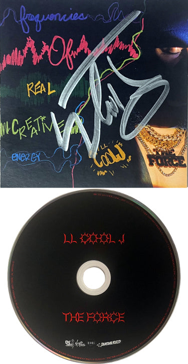 LL Cool J Autographed 2023-24 The Force CD Autographed 5x5 Art Insert Auto/Booklet/Case- COA - CTBL_040457-Powers Sports Memorabilia