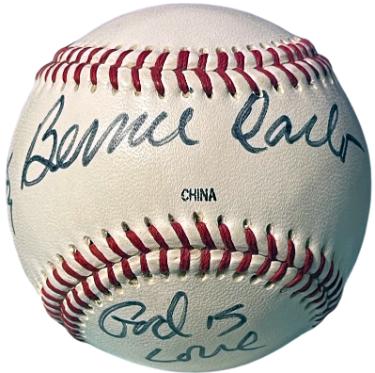 Bernie Carbo Autographed Rawlings Little League Baseball Boston Red Sox/God is Love- COA (Reds/Cardinals)-Powers Sports Memorabilia