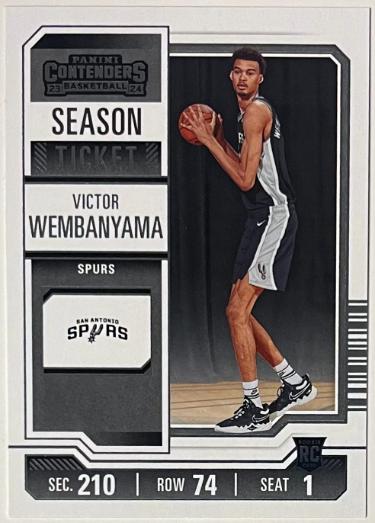 Victor Wembanyama 2023-24 Panini Contenders Rookie Card (RC) #11 (San Antonio Spurs)-Powers Sports Memorabilia