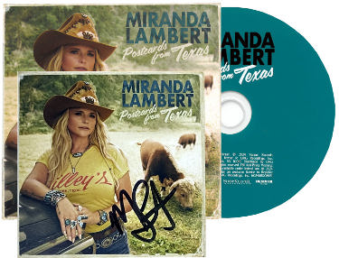 Miranda Lambert Autographed 2024 Postcards From Texas CD Autographed 4?ǥx4?ǥ Art Insert Auto/Booklet/Case- COA - CTBL_040532-Powers Sports Memorabilia