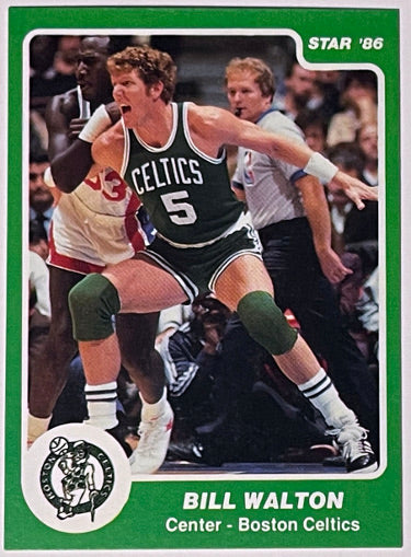 Bill Walton 1985-86 Star Card #101 (Celtics/HOF/Centered)-Powers Sports Memorabilia