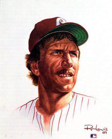 Mike Schmidt Philadelphia Phillies Living Legend 8x10 Photo/Lithograph (Ron Lewis-2529/5000)-Powers Sports Memorabilia