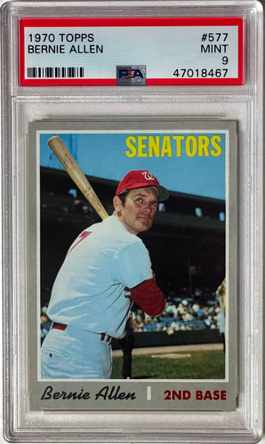 Bernie Allen 1970 Topps Card #577- PSA Graded 9 Mint (Washington Senators)-Powers Sports Memorabilia
