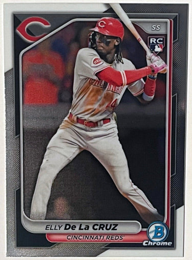 Elly De La Cruz 2024 Bowman Chrome Rookie Card (RC) #42 (Cincinnati Reds)-Powers Sports Memorabilia