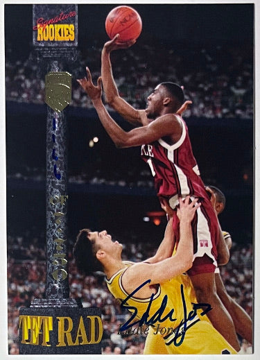 Eddie Jones Autographed 1994 Signature Rookied TETRAD On Card Auto #LVIII- /7750 (Temple Owls)-Powers Sports Memorabilia