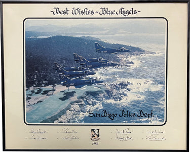 1982 US Navy Blue Angels 16 x 20 Vintage Print/Poster Custom Framing- NEW/Pristine-Powers Sports Memorabilia