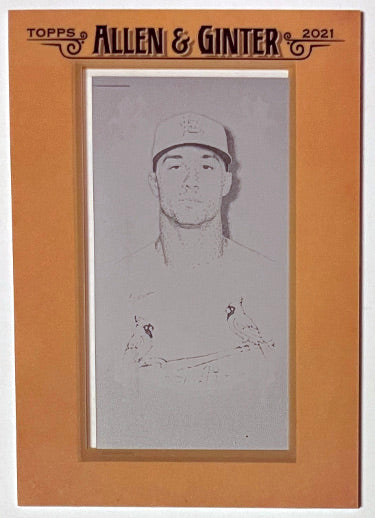 Jack Flaherty 2021 Topps Allen & Ginter Black Printing Plate #101 - 1/1 (St. Louis Cardinals)-Powers Sports Memorabilia