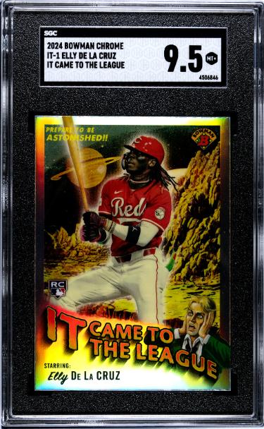 Elly De La Cruz 2024 Bowman Chrome It Came to the League Rookie Card (RC) #IT-1- SGC Graded 9.5 Mint+ (Cincinnati Reds)-Powers Sports Memorabilia