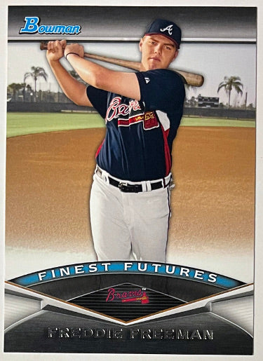 Freddie Freeman 2011 Bowman Finest Futures Rookie Card (RC) #FF10 (Braves/Dodgers)-Powers Sports Memorabilia