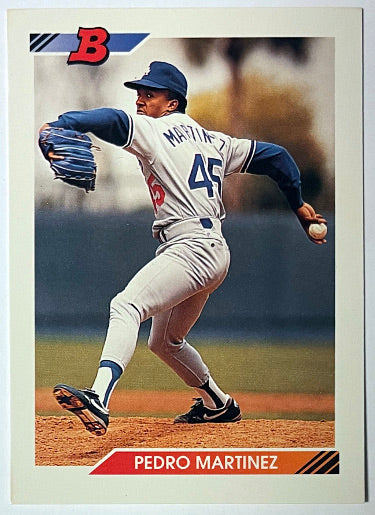 Pedro Martinez 1992 Bowman Rookie Card (RC) #82 (Dodgers/Red Sox/Mets/HOF/8XAS)-Powers Sports Memorabilia