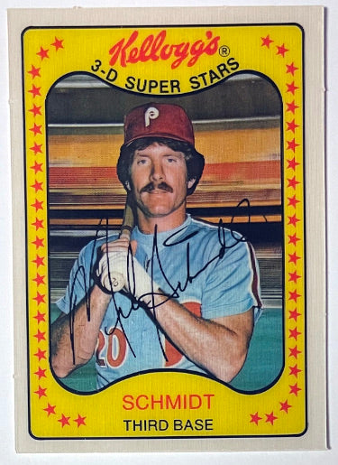 Mike Schmidt 1981 Kellogg's 3-D Super Stars Card #5 (Phillies/HOF)-Powers Sports Memorabilia