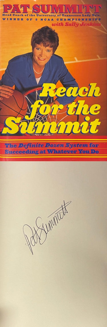 Pat Summitt Autographed 1998 Reach For The Summit Lady Vols Hardcover Book- New- COA-Powers Sports Memorabilia