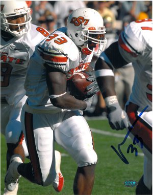 Vernand Morency Autographed Oklahoma State 8x10 Photo- Morency Hologram-Powers Sports Memorabilia