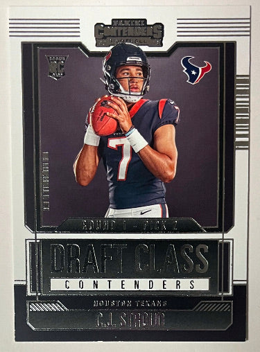 CJ/C.J. Stroud 2023 Panini Draft Class Contenders Rookie Card (RC) #5 (Houston Texans)-Powers Sports Memorabilia