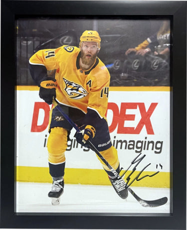 Mattias Ekholm Autographed Nashville Predators 8 x 10 Photograph Custom Framing #14- COA-Powers Sports Memorabilia
