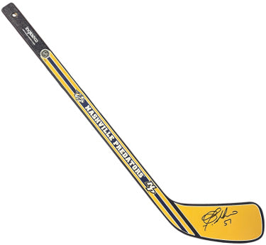Dante Fabbro Autographed Nashville Predators 23 inch Wood Inglasco Mini Hockey Stick #57 (Nashville Predators COA)-Powers Sports Memorabilia