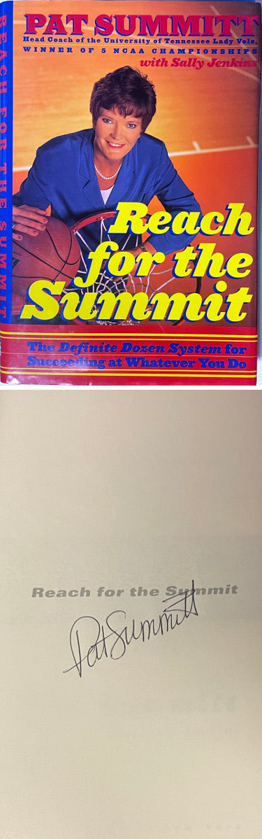 Pat Summitt Autographed 1998 Reach For The Summit Lady Vols Hardcover Book- New- COA - CTBL_040987-Powers Sports Memorabilia