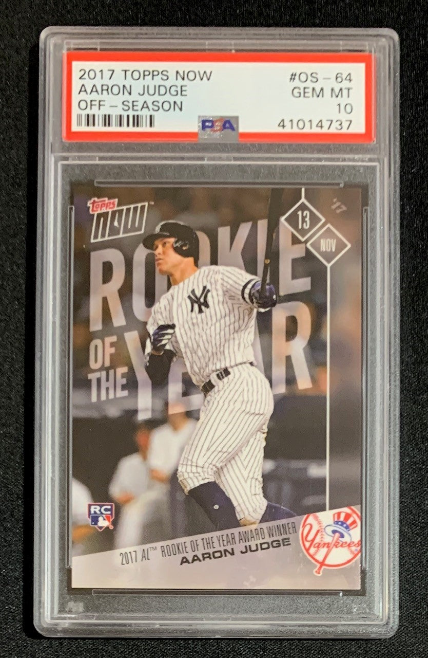 Aaron Judge 2017 Topps Now Off-Season Rookie Card #OS-64 Graded PSA 10-Powers Sports Memorabilia