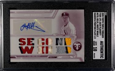 Jack Flaherty Autographed 2020 Topps Triple Threads Magenta Printing Plate Auto Card #TTAR-JF3- SGC Slabbed Authentic/10 Auto-Powers Sports Memorabilia