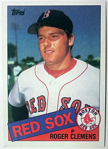 Roger Clemens 1985 Topps Rookie Card #181 (Boston Red Sox)-Powers Sports Memorabilia