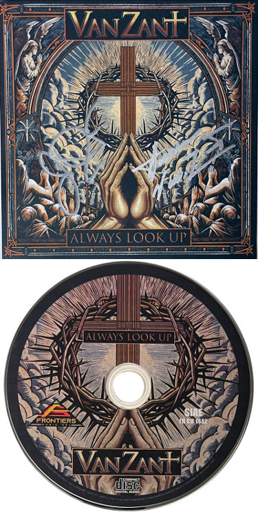 Johnny & Donnie Van Zant Autographed 2024 Always Look Art Insert Auto/Booklet/CD/Case- COA (Hard -Southern Rock/Skynyrd/.38 Special) - CTBL_041107-Powers Sports Memorabilia