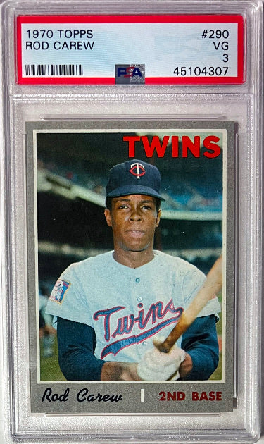 Rod Carew 1970 Topps Card #290- PSA Graded 3 VG (Minnesota Twins/HOF)-Powers Sports Memorabilia
