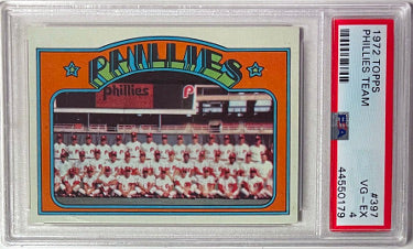 1972 Topps Philadelphia Phillies Team Card #397- PSA Graded 4 VG-EX-Powers Sports Memorabilia