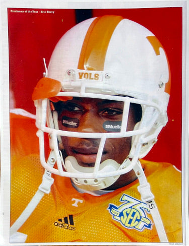 Eric Berry Tennessee Volunteers 2008 8x10.5 Photo (Exclusive)-Powers Sports Memorabilia
